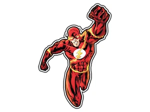 #0910 The Flash Wally West #1 Superhero Sticker Waterproof Vinyl Decal Die-Cut - Picture 1 of 1