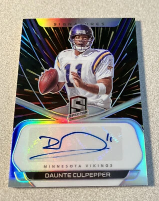 2020 Panini Spectra Signatures Prizm #S-DC Daunte Culpepper Vikings /75 - Image 1 of 2