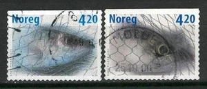 Norway Q40 used 2000 Fishing mackerel herring 2v - Picture 1 of 1