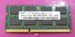 2GB Samsung RAM MEMORY DDR3-2Rx8 PC3-8500s M471B5673FH0-CF8 hp dell sony lenovo - Picture 1 of 2
