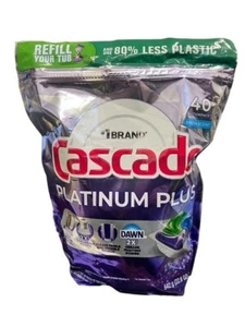 CASCADE PLATINUM PLUS FRESH SCENT 40 CT ACTIONPACS - Picture 1 of 3