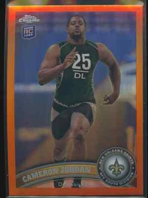 Cameron Jordan 2011 Topps Chrome Orange Refractor RC SAINTS  - Image 1 of 2