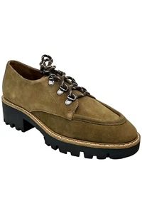 Donald Pliner Women's Evans Calf Suede Loafer Biscotti - Picture 1 of 3