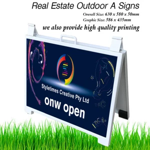 Real Estate A Board Sign / A Frame Sandwich Board, or replace sticker print - Picture 1 of 5