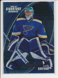 2002-03 BAP Signature #178 CURTIS SANFORD - RC Rookie Card - St. Louis Blues