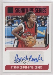 2019 Donruss WNBA Signature Series Press Proof Purple /49 Cynthia Cooper Auto