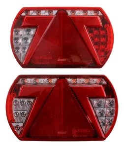 Satz Lucidity LED Rückleuchte Anhänger 12V Rücklicht f.Aspöck 26095 Glo Trac - Bild 1 von 11