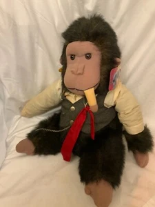 THE BOSS CIGAR SMOKING APE GORILLA PLUSH VINTAGE STUFFED ANIMAL CEO RUSS BERRIE - Picture 1 of 10