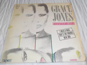 Grace Jones ~ Biggest Hits (12" Single) 1984 Carrere 8420 ~ I Need A Man etc - Picture 1 of 3