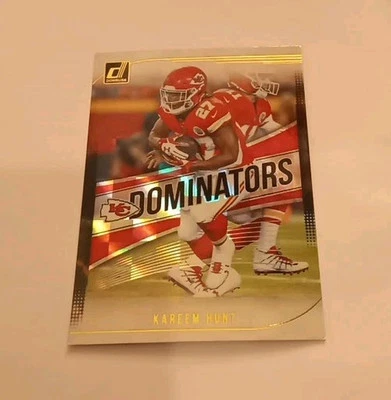 2018 Panini Donruss Dominators SP Kareem Hunt Kansas City Chiefs - Image 1 of 2