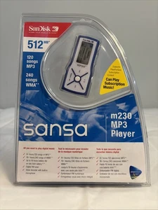 SanDisk Sansa m230 512MB Digital Media Player Musik FM Tuner Mp3 Recorder versiegelt - Bild 1 von 7