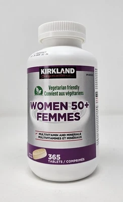 Мультивитамины для женщин Kirkland Signature 50+, 365 таблеток - Изображение 1 из 4