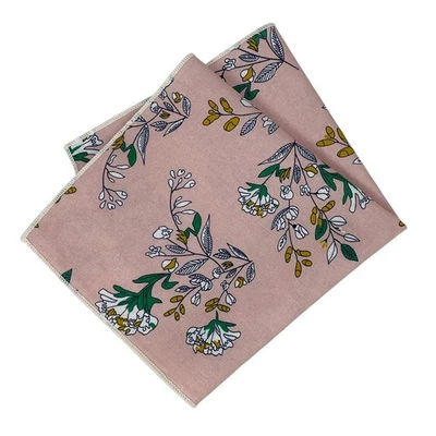 Pañuelo cuadrado de bolsillo floral para hombre rosa Foto 1 de 4