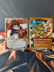 Naruto Card Game - Sasuke Uchiha + Multi Shadow Clone Jutsu - Shonen Jump Promos - Picture 1 of 1
