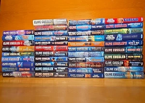 Clive Cussler 40 Book Lot Dirk Pitt Isaac Bell NUMA Oregon Files Fargo Adventure - Picture 1 of 24