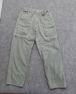 Columbia Pantalones Cortos Convertibles Para Hombre 32 Verde Cremallera Senderismo Aire Libre Carga Foto 1 de 4