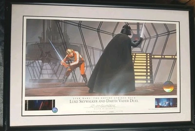 Ralph Mcquarrie Luke Vs Darth Vader Signed Lithograph #1185/2500 - Image 1 of 2