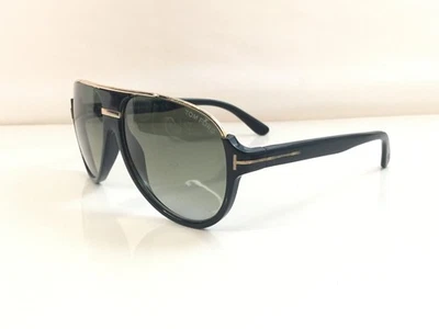Gafas de sol Tom Ford Dimitry TF334 01P con monturas doradas negras lentes degradadas Foto 1 de 4