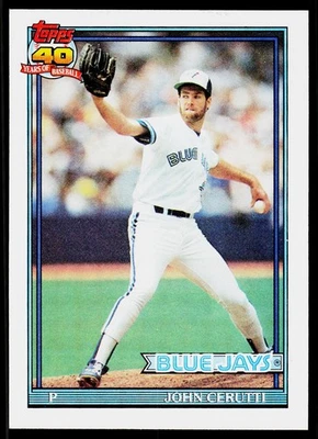 John Cerutti, 1991 Topps, #687, Toronto Blue Jays, - Image 1 of 2