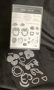 Stampin' Up! Paquete - Juego de estampillas de fotopolímero PANSY PATCH con troqueles a juego - Imagen 1 de 3