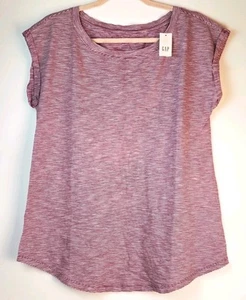 Maternity Womens Gap T-Shirts Top Dolman Sleeve Crew Neck Striped - Picture 1 of 2
