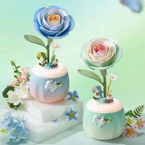 ROKR Camellia Lamp DIY 3D Flower Night Light Christmas Gift for Women Girl Wife - Picture 1 of 20