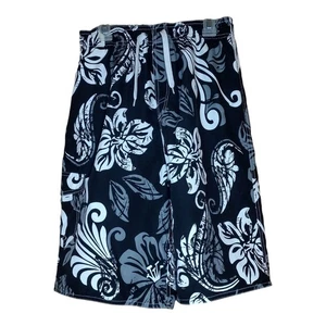 First Wave Leaf Print Swim Trunks Bathing Suit Swimsuit Boys Size 16/18 - Picture 1 of 3