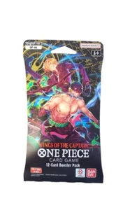 One Piece WINGS OF THE CAPTAIN English Sleeved Booster Pack Sealed 12-Cards OP06 - Picture 1 of 1