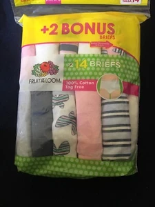 Fruit Of The Loom ~ Girls Tagless 14-Pair Underwear ~ Size 14 - Picture 1 of 1