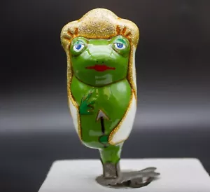 Juguete árbol de Navidad, decoración en suspensión. ""Princess Frog"" vintage" - Imagen 1 de 5