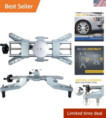 Abrazadera de alineación de rueda de alta precisión con adaptador magnético universal y configuración 3D Foto 1 de 4