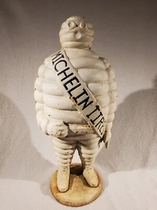 Vtg 1940s Bibendum Michelin Man Cast Iron Statue Tire Store Display Advertising - Picture 1 of 12