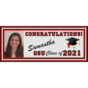 5ft x 2ft Class of 2023 Graduation Banner, High school or College Graduation Par - Picture 1 of 2