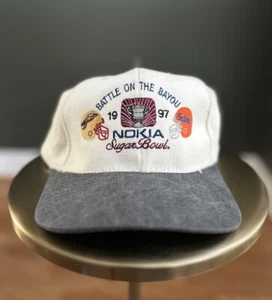 Vintage Battle Of The Bayou Sugar Bowl 1997 Strap Back Adjustable Hat - Picture 1 of 4
