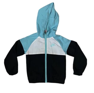 Nike Full Zip Jacket Ming White Black Hood Youth size 6M - Picture 1 of 8