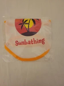 Haustier kleines T-Shirt weich orange & weiß Sonnenbaden neu in Verpackung! & Neu mit Etikett! - Bild 1 von 5