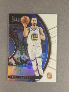 2017-18 Panini Select #32 Stephen Curry /149 White Prizm Concourse Level