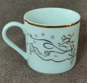 Reindeer Mugs Cups The Rudolph Co Elegant Coffee Cocoa - Picture 1 of 7