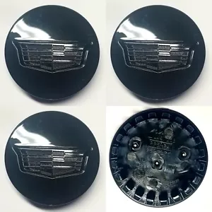 4PCS OF 2015-2020 ESCALADE ESV WHEEL CENTER CAP CADILLAC BLACK CREST LOGO 67mm - Picture 1 of 1