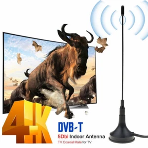 ANTENNA TV PORTATILE 5 dBi DIGITALE TERRESTRE DTT DVB-T2 ADESIVA CAMPER AUTO - Zdjęcie 1 z 12