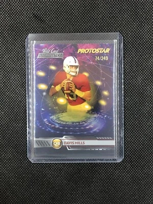 RARE ROOKIE CARD!! DAVIS MILLS - 2021 WILD CARD ALUMINATION - PROTOSTAR #'d /249 - Image 1 of 3