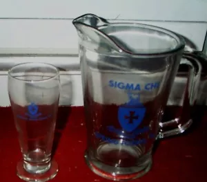 BEER PITCHER Sigma Chi Fraternity Northern Illinois University College NIU 1998 - Picture 1 of 11