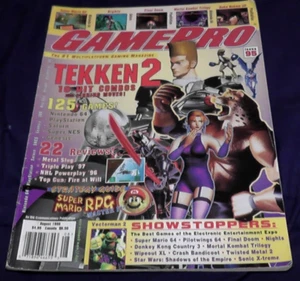 magazine gamepro august 1996 tekken super mario 64 rpg nintendo n64 playstation - Picture 1 of 7