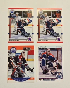 Bill Ranford vintage Topps, Pro Set, UD hockey cards - (4) card lot - Picture 1 of 4