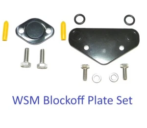 WSM Crankcase and Oil Block Off Plate Set Kit 011-210 + 011-205 Kawasaki 650/750 - Picture 1 of 1