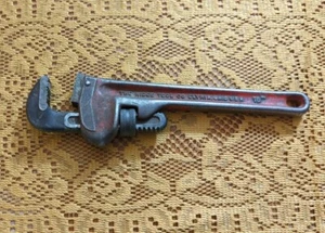 Vintage The Ridge Tool Co. Elyria Ohio U.S.A 10" Ridgid Pipe Wrench Heavy Duty - Picture 1 of 6