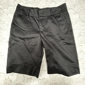 Fairway & Greene Womens Size 4 Mid-Rise Black Casual Bermuda Shorts 10" Inseam - Picture 1 of 10