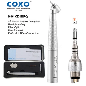 COXO Dental 45° Fiber OpticHigh Speed Handpiece fit KAVO/LED Quick Coupler 6Hole - Picture 1 of 27