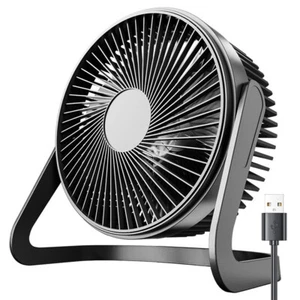 Portable mini USB Cooling Fan 360° Small Desktop Desk Quiet Computer 4inch - Picture 1 of 10