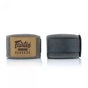 Fairtex HW4 Mesh Stretch Boxing Hand Wraps Grey 4.5M Inner Gloves Protection - Picture 1 of 2